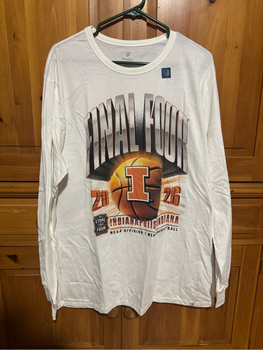 Men’s Fanatics White 'Final Four 2026' Long Sleeve T-Shirt - Illinois